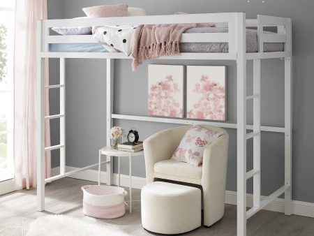 Bentley Twin Loft Square Bunk Bed For Cheap