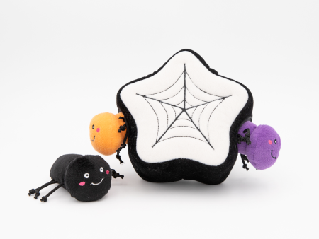 Halloween Burrow Sniff  n Search Squeaky Dog Toy, Spider Web Discount