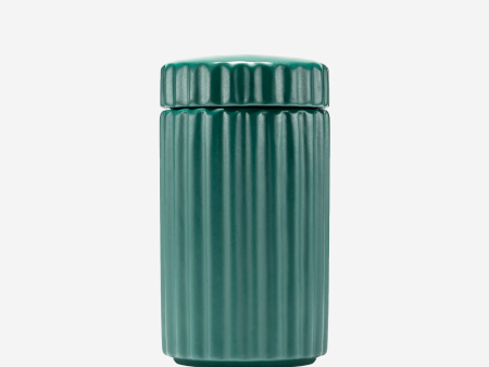 Ripple Ceramic Dog Treat Jar, Teal Online