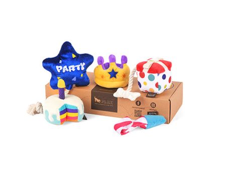 P.L.A.Y. MINI Party Time Plush Dog toys, Bundle (mini sized) For Cheap