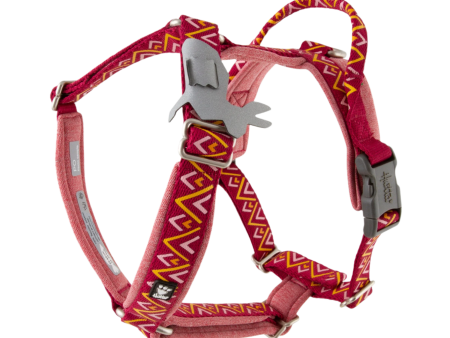 Hurtta Dog Y-Harness: Razzle Dazzle, Beetroot For Discount