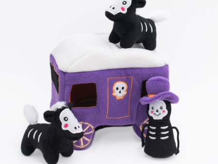 Halloween Burrow Sniff  n Search Squeaky Dog Toy, Haunted Carriage For Sale