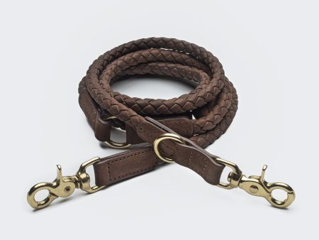 Cloud7: Ravello Leather Dog Leash in Hazel For Sale