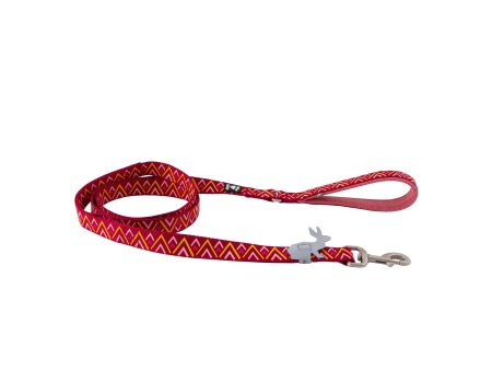 Hurtta Dog Standard Leash: Razzle Dazzle, Beetroot Online Hot Sale