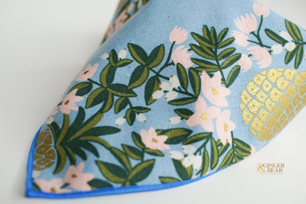 Pineapple Periwinkle, Dog Bandana Hot on Sale