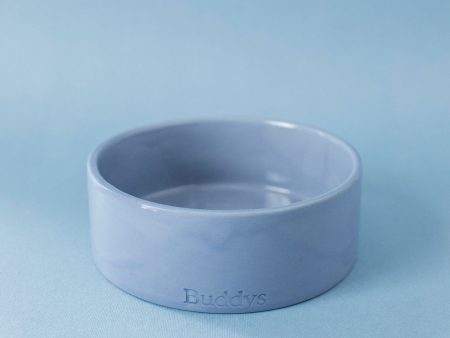 Buddy Dog Food and Water Bowl, Blue Small on Sale