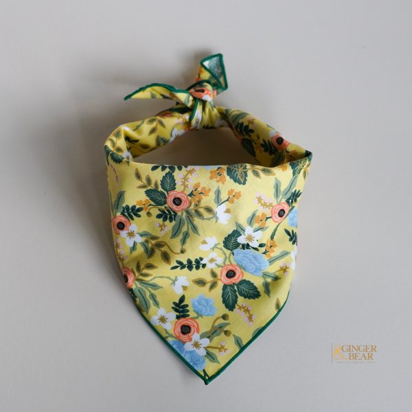 Garden Party Lemon, Dog Bandana For Discount