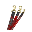 LISH Hanbury Red Tartan Harris Tweed Dog Lead For Cheap