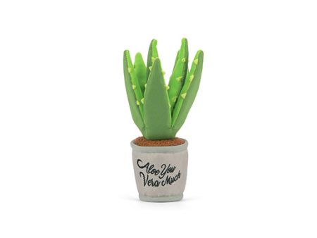 P.L.A.Y. Blooming Buddies Squeaky Plush Dog toys, Aloe-ve You Plant Sale