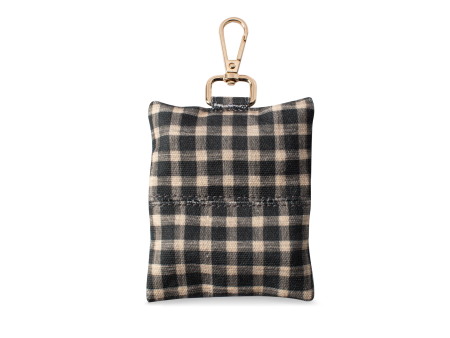 Gingham Canvas Dog Waste Bag Dispenser on Sale